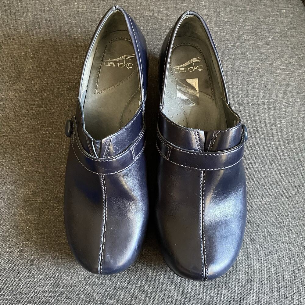 Dansko Professional Clog Shoes Leather Slip-On blue Womens Sz 41 - Picture 2 of 14